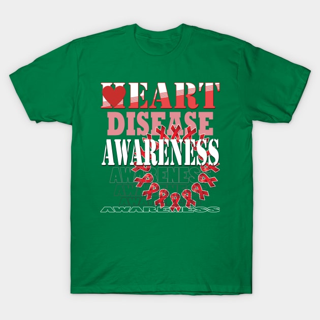 Heart disease awareness month T-Shirt by TeeText